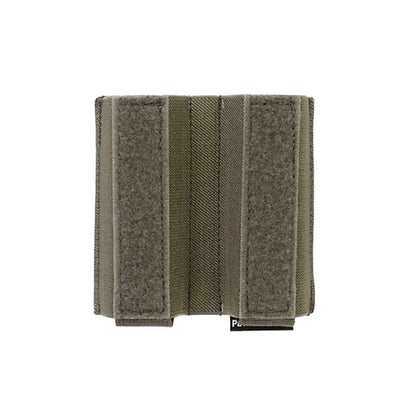 Built-In Elastic Inseert 9mm Double Magazine Pouch Bag Turnover- Double Pistol AIRSOFT 9MM MAG Tactical Vest Dope Chest Hanging