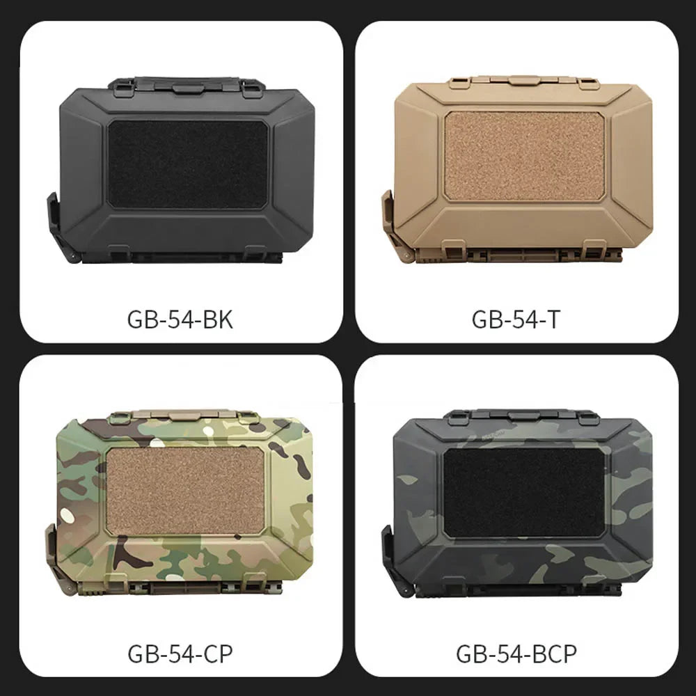 Tactical Case ABS Instant Equipment Box for Airsoft Vest MOLLE Bag Waterproof Protective Box Outdoor Hunting Storage Pouch