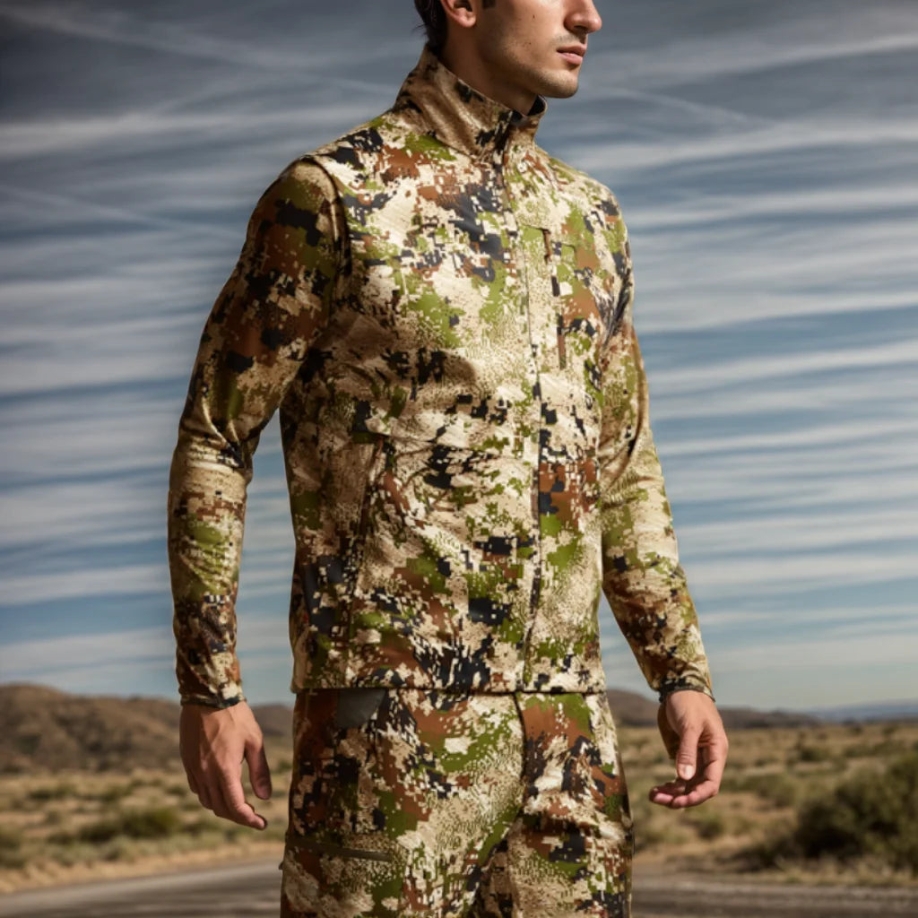Hinfad Men's Soft-Shell Waterproof Windproof Camouflage Outdoor Clothing Hunting Vest