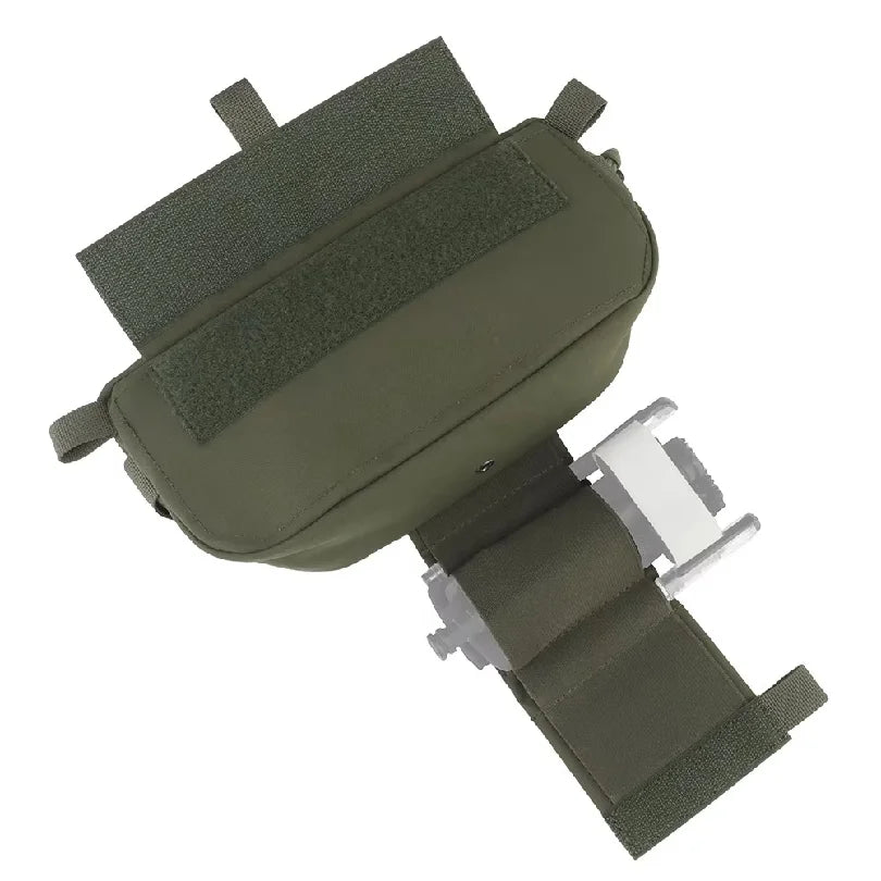 Tactical Drop Pouch Hanger Pouch Compact Abdominal Dangler Pack Quick Release Shoulder Bag Vest Plate Carrier Airsoft Gear