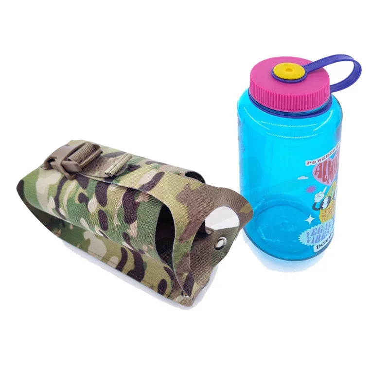 Airsoft SS Style Water Bottle Pouch Tactical Vest Bottle Holder Plate Carrier Molle Pouch Hunting 1L Multicam Bottle Bag Gear
