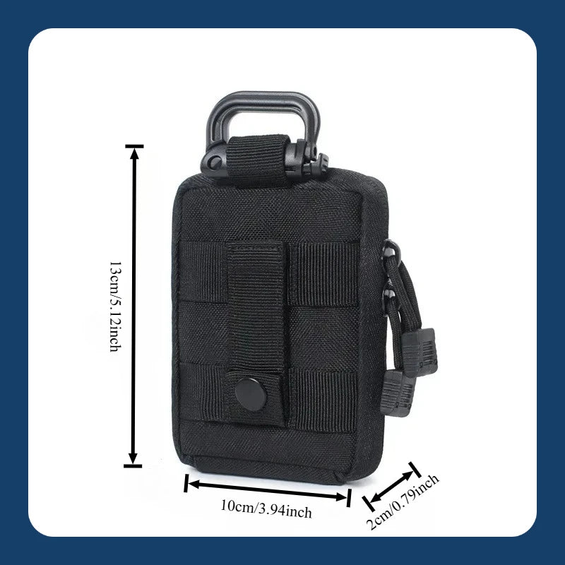 Portable Thick Outdoor Tactical Waist Bag Molle EDC Storage Bag, Medical Classification First Aid Kit, Outdoor Hunting Tool Kit