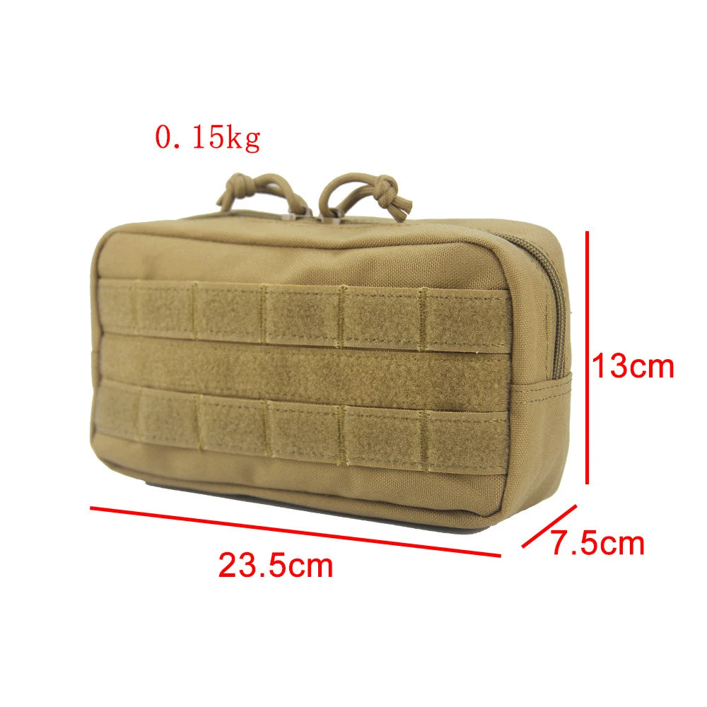 Molle Utility EDC Waist Bag Tactical Pouch Medical First Aid Bag Belt Pouch Outdoor Sports Hunting Bag