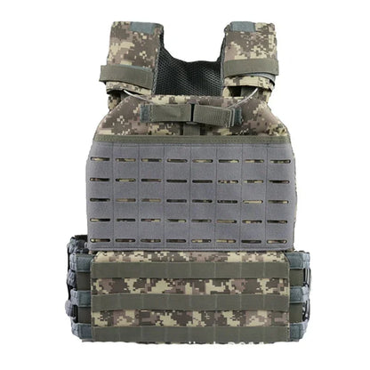 Tactical Adjustable Vest Hunting Airsoft Molle Waistcoat Hiking Assault Plate Carrier Vest Hunting Protect Outdoor Equipment