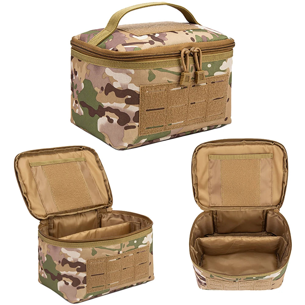 Rifle Cartridge Bag Tactical Pistol Ammo Pouches Bullet Storage Case Hunting Shotgun Ammunition Carrier Case EDC Tools Handbag