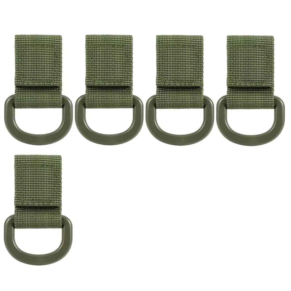 New Tactical Multifunction Nylon Molle Webbing Belt D-Ring Carabiner Magic Tape Hanging Keychain Backpack Hook Molle Buckle