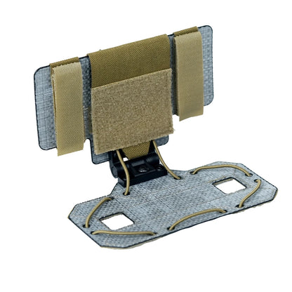 BOOIU MOLLE Foldable Navigation Board Airsoft Mobile Phone Holder Mount Airsoft Hunting  Tactical Vest Chest Outdoor Gear