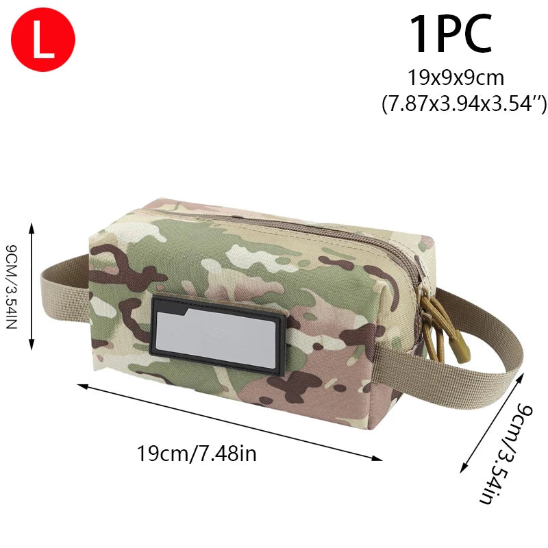 1/2Pcs Cartridge Pouch Ammo Bag 1000D Bullet Carrying Pouch Ammunition Storage Case EDC Tool Bag Multi-Function Handbag