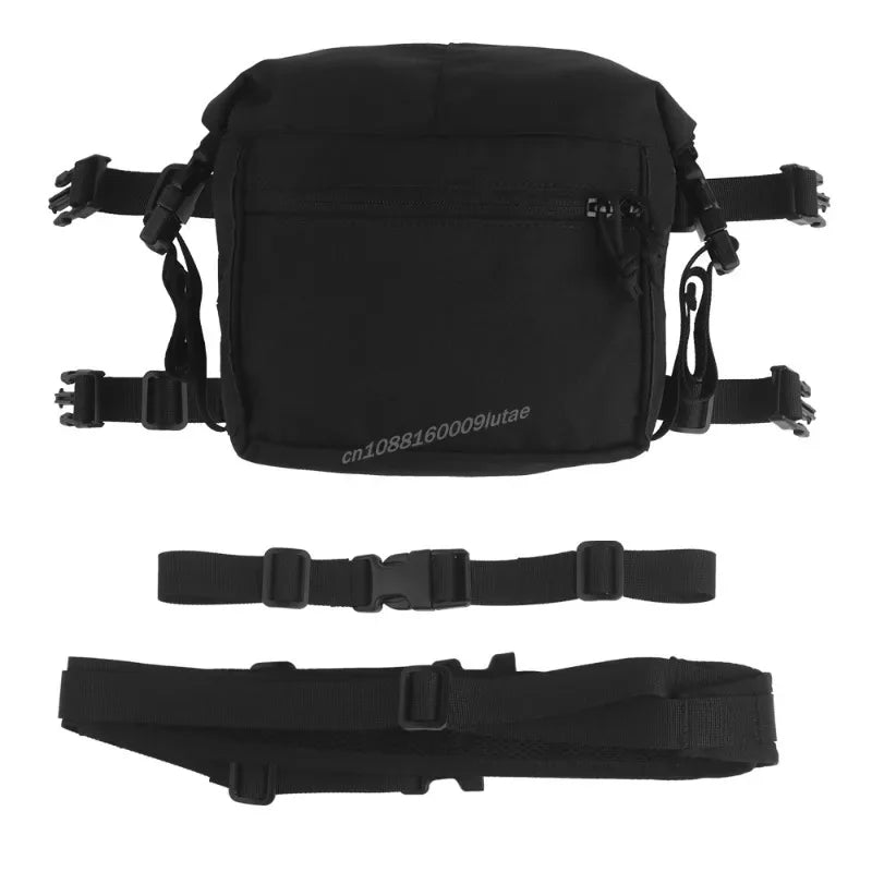 Tactical Alpha Chest Rig with Expansion Pack SS Style Load Bearing Vest (LBV) Alpha Expander Kit Pouch 34A Split MOLLE Equipment