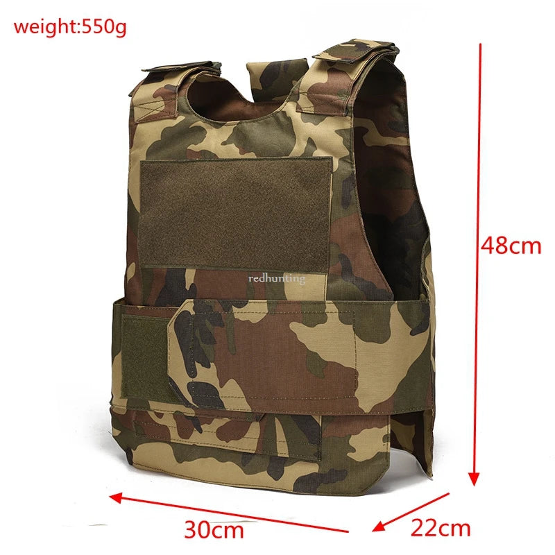 Tactical Vest Outdoor Adjustable Airsoft Paintball Vest Combat Training Protective Costume Molle Clothing for Men Women