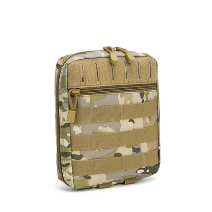 Outdoor Emergency Survival Bag Laser Cut MOLLE Attachment Pouch Multifunctional Tactical Medical Waist Bag for Camping Hiking