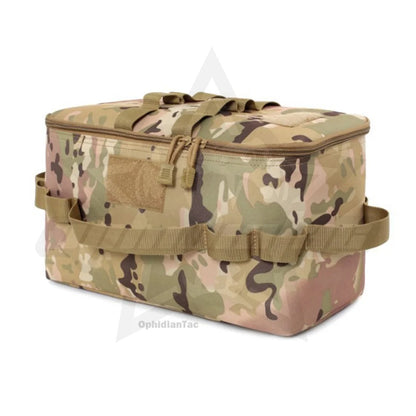 Outdoor camping picnic tableware storage bag handbag multifunctional foldable portable tool storage bag