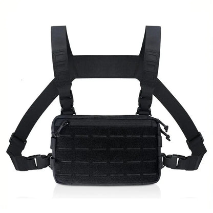 Multifunct Outdoor Travel Vest Adjustable Tactical Chest Men Camping Recon Kit Bag Vest Front Pouch Hunting Fishing Pack