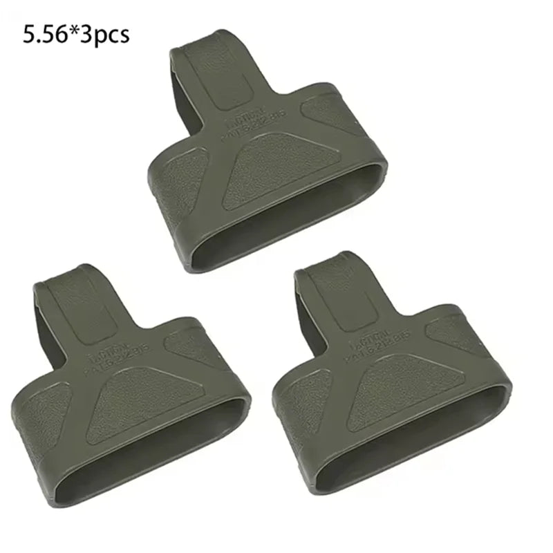3pcs Tactical Fast Mag Pull Rubber Cage Loops 9mm 5.56 7.62 For Shooting Hunting Paintball Airsoft M4 M16 AK Magazine Assist