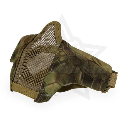 Outdoor cycling mask carbon steel mesh breathable half face mask CS field protection mask