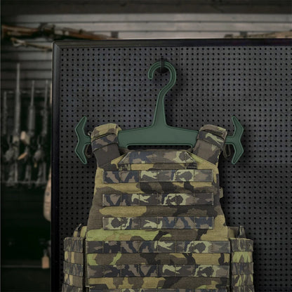 1pc multifunctional hanger tactical vest display hanger military fan outdoor training thickened non-slip plastic hanger