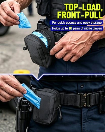Disposable Glove Pouch MOLLE Nylon Tactical Pouch Duty Belt EMT Medical Gloves Storage Bag Outdoor Hunting Waist Pack Accessory