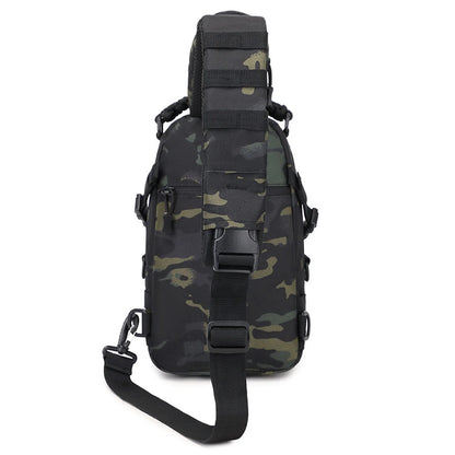 Multi functional crossbody chest bag Molle expansion system adjustable, widened, breathable single shoulder strap woven handle