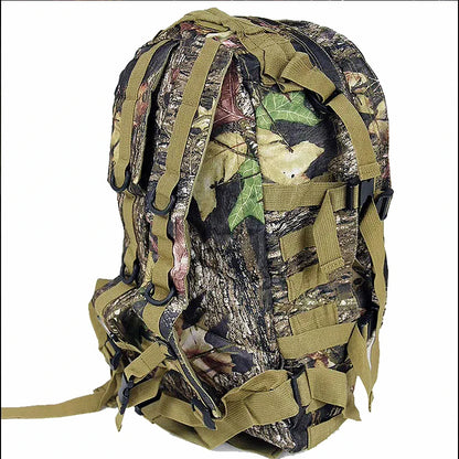 Large Capacity Tactical Camouflage Backpack, Waterproof, Biomimic Molle, Hunting, Mountain Climbing, Fishing, Hiking, 40L