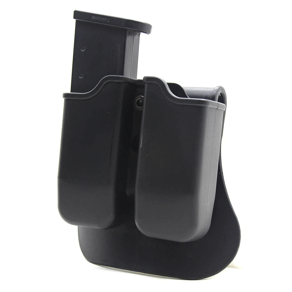Tactical Double Magazine Pouch Universal Mag Holder Carrier For 9mm .40 Cal Airsoft Hunting Outdoor Accessories