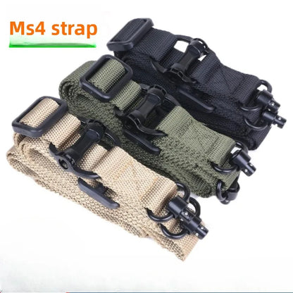 MS4 Quick disassembly Tactical Sling With QD Base Usage Outdoor one or two Point Belt Safety Rope Outdoor Sport Belt Accessories
