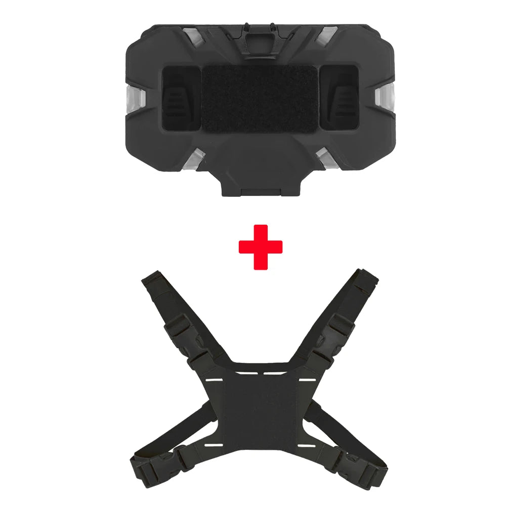 NEW Tactical MOLLE Folding Navigation Board Airsoft Map Case Mobile Phone Holder, Vest Chest Fixed Strap for Airsoft Accessories