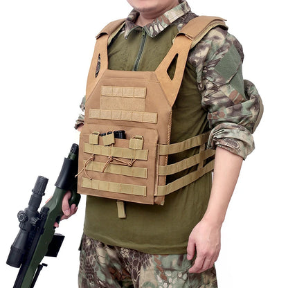 Tactical JPC Vest Body Armor Hunting Carrier Airsoft CS Combat MOLLE Camo Military Vest Paintball Game Body Armor Gear