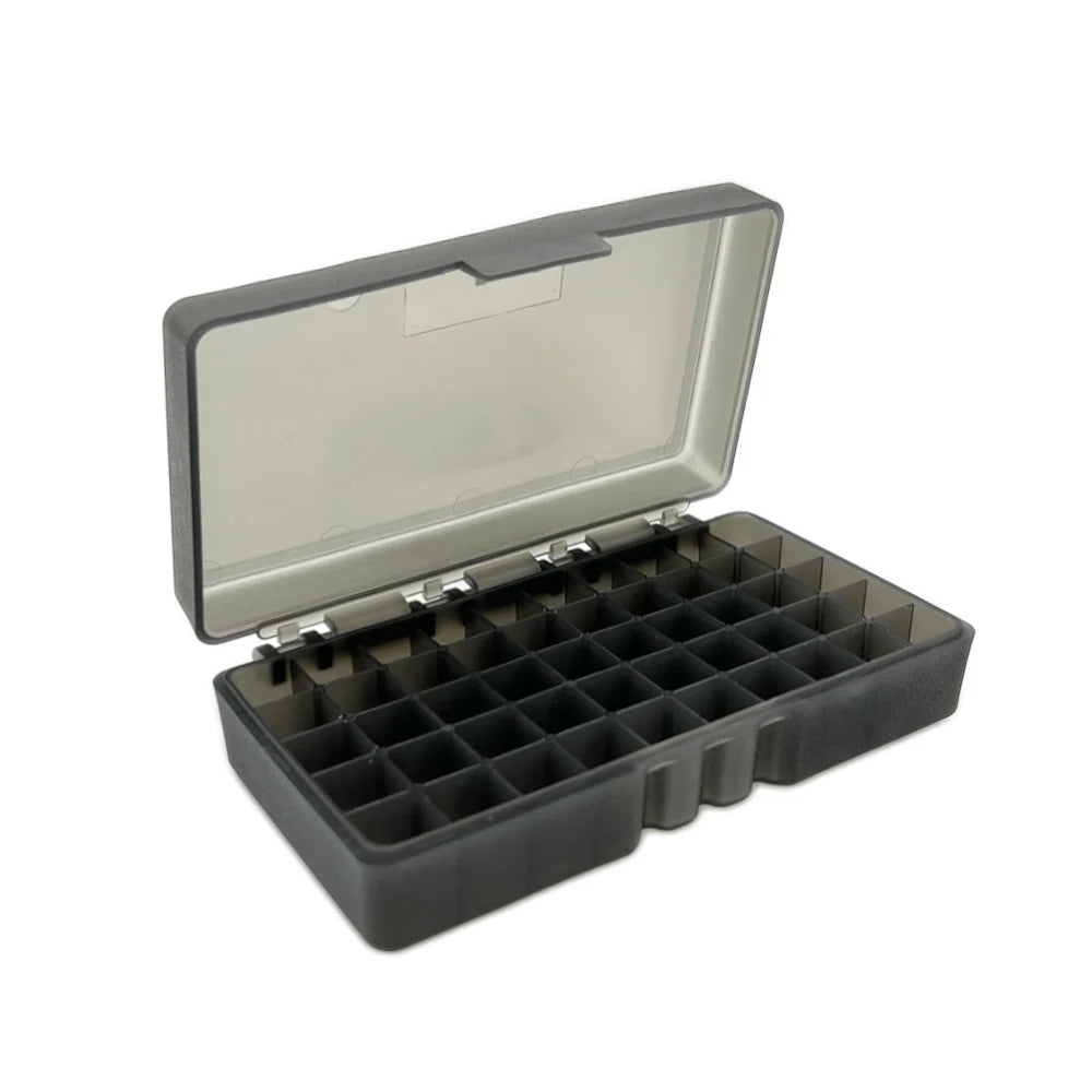 Tactical Ammo Box 50 Round Flip-Top for .45 ACP/40/10MM Cal  Pistol Ammo Carry Storage Box Hunting Accessories