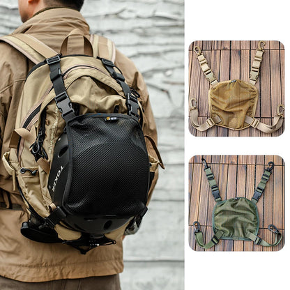 Tactical Backpack Helmet Net Cover Multi-Purpose Molle Storage Tactical Carrying Pouch for Sports Hunting Shooting Combat Helmet