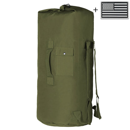 Large capacity buckle closure design luggage bag, paired with reinforced webbing handle for stronger load-bearing capacity