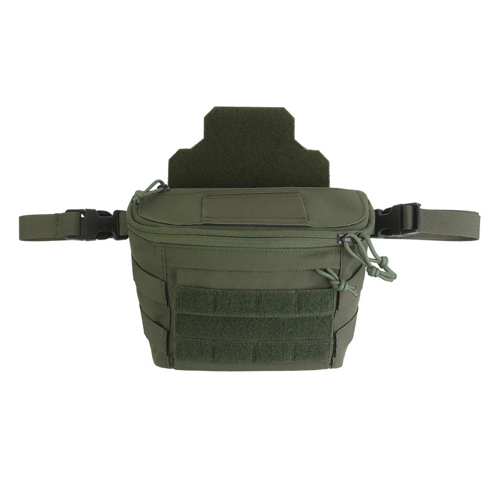 Tactical Large Capacity PC Drop Pouch Multi-Functional Chest Rig Expand Bag Waist Belts for Plate Carrier Hunting Accessories
