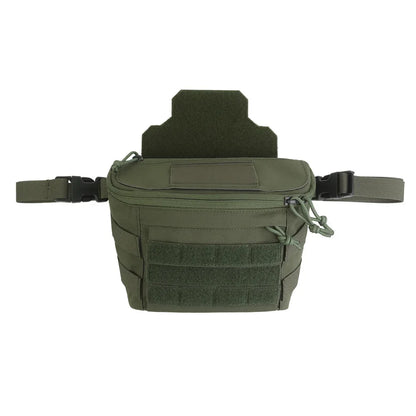 Tactical Large Capacity PC Drop Pouch Multi-Functional Chest Rig Expand Bag Waist Belts for Plate Carrier Hunting Accessories