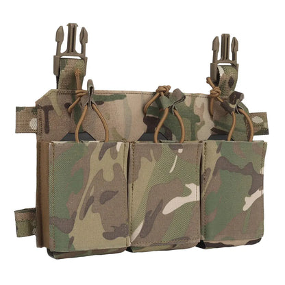 Tactical 556 762 Triple Rifle Mag Pouch Multipurpose Pistol Rifle Magazine Bag Holder for Chest Rig Plate Carrier Vest