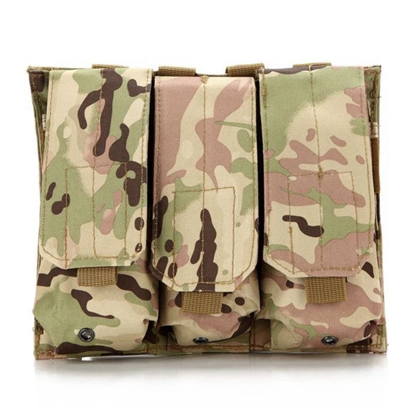 M4 5.6 7.62 Triple Magazine Pouch Single Double Magazine Bag for M6 AR M4 AR15 Rifle Pistol Mag Pouch Molle Bag Vest Accessory