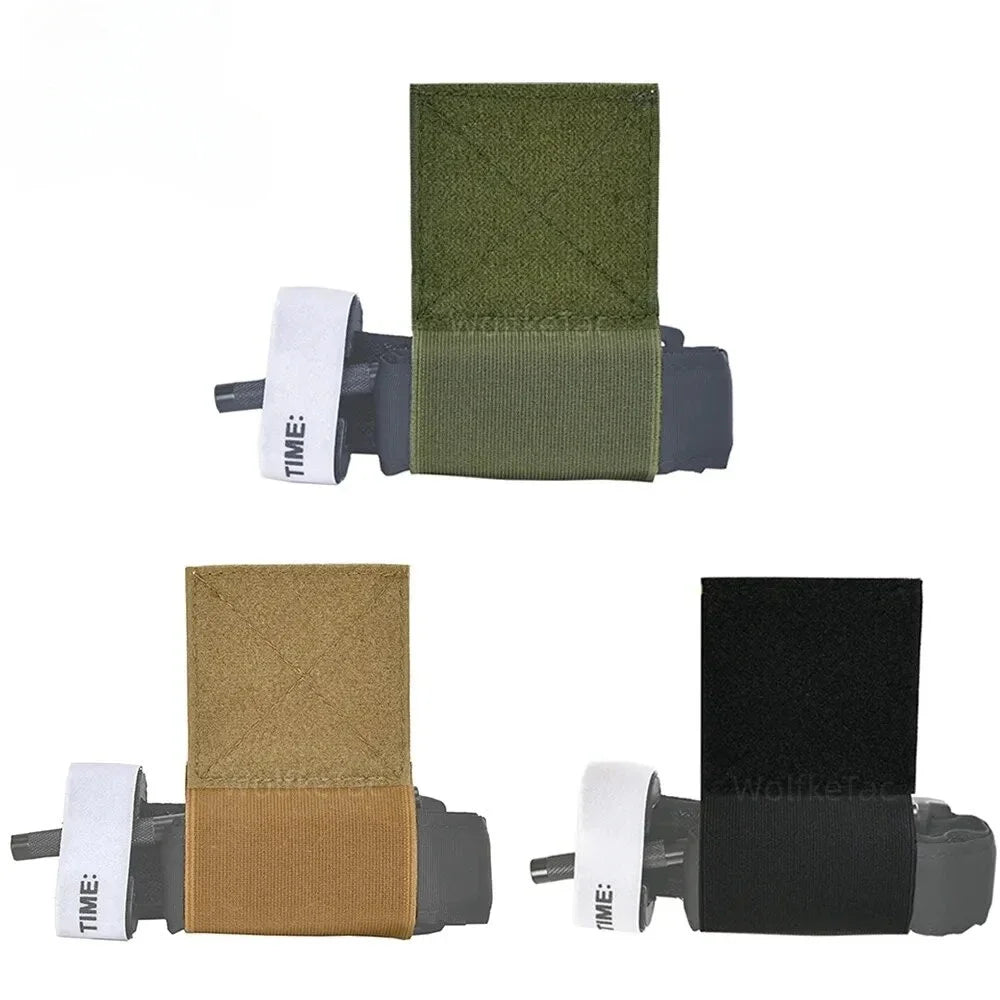 Elastic Tourniquet TQ Holder Hook and Loop Security Pouch for Molle Belt Tournament Chest Mount Hunting Vest Accessories