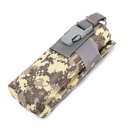 Portable Molle Walkie Talkie Bag Tactical Radio Holder Outdoor Nylon Water Bottle Pouch for Camping Hiking