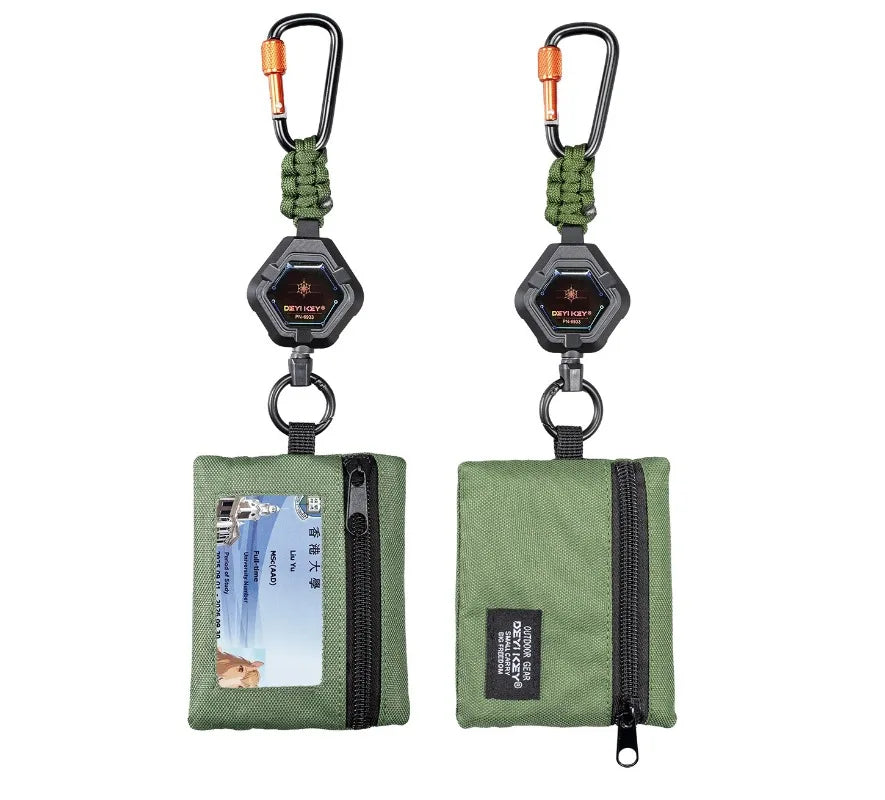 Outdoor Portable Wallet Card Bag, Ultra Light, Fashionable, Sports mini Portable Bag, Credit Card Wallet with Drawstring, Compact Storage Bag