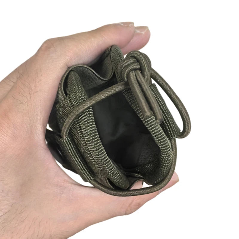 Tactical MOLLE Walkie Talkie Holder Bag Adjustable Two Way Radio Cover Case Outdoor Vest Accessory Pouch