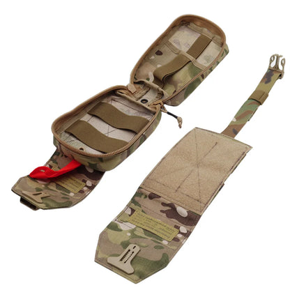 Emersongear Tactical MOLLE First Aid Kit Pouch Medical Carrier EMT IFAK Survival Bag W/ Zipper Multicam Molle Tool Pouch