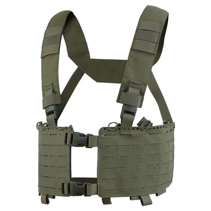 Tactical Chest Rig   Cut Molle System Military Hunting Vest Split Front Chest Rig Magazine Pouch Holster Airsoft Gear