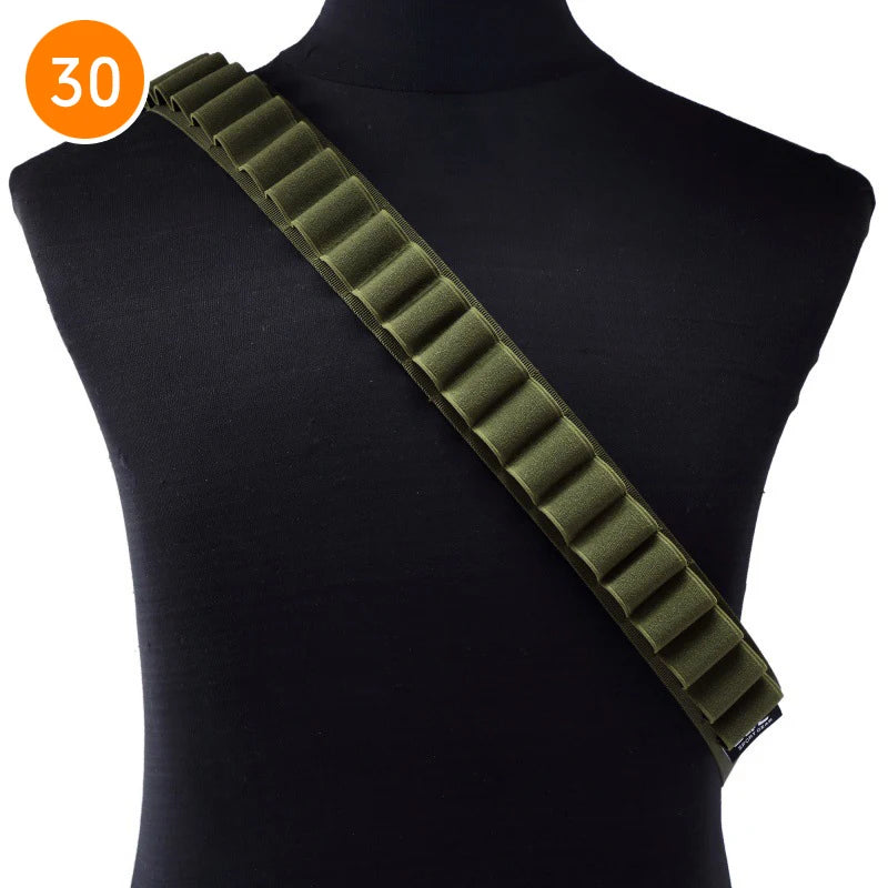 Tactical 27/30/50 Rounds Shotgun Bandolier Belt Adjustable Shotgun Shell Carrier Ammo Pouch Holder 12 Gauge Hunting Accessories
