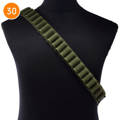 Tactical 27/30/50 Rounds Shotgun Bandolier Belt Adjustable Shotgun Shell Carrier Ammo Pouch Holder 12 Gauge Hunting Accessories
