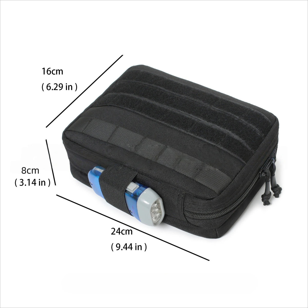Tactical Mag Admin Pouch Molle Utility Tool Pouch Medical EMT Organizer with Triple Stacker Magazine Holder for M4 M16