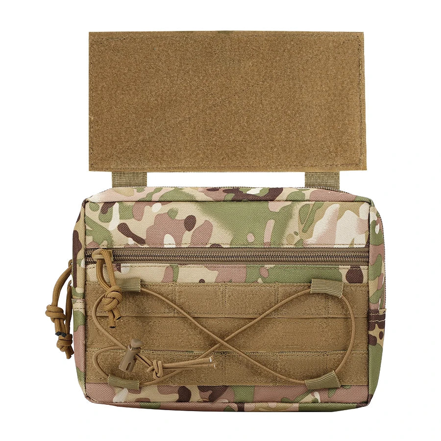 Tactical Magic Hook&Loop Expansion Accessory Pack Multi Functional EDC Storage Misc Bag MOLLE Pouch for Chest Rig Hunting