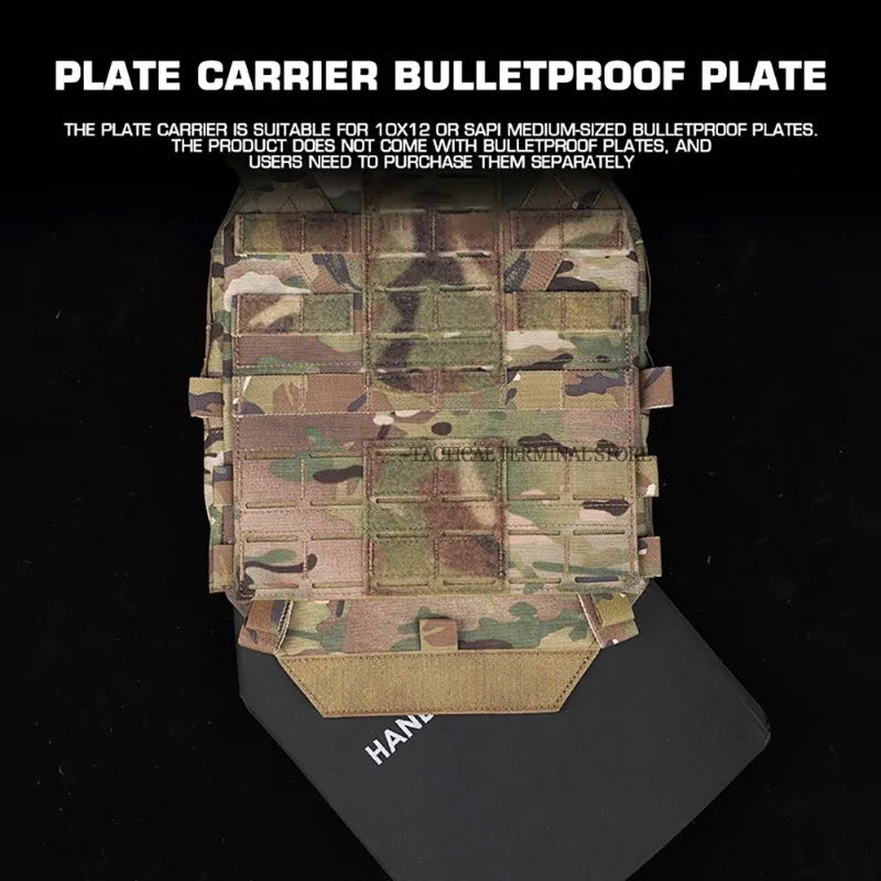 KZ Plate Carrier Hunting Equipment Low Profile Combat Body Armor MOLLE Quick Release Airsoft Lightweight Tactical Vest
