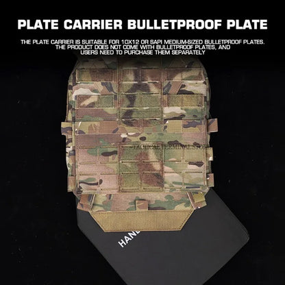 KZ Plate Carrier Hunting Equipment Low Profile Combat Body Armor MOLLE Quick Release Airsoft Lightweight Tactical Vest