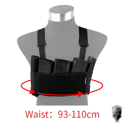 TMC Tactical RD Chest Rig Lightweight w/ 5.56 Mag Pouch Airsoft Ready Rig