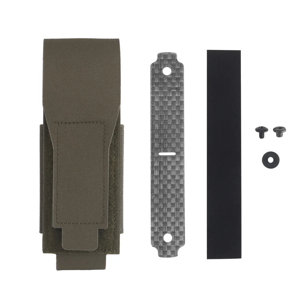 Tactical Grenade Pouch Single Flashbang Pouch Molle Tool Bag with Combat Belt Plate Carrier Airsoft Hunting Gear