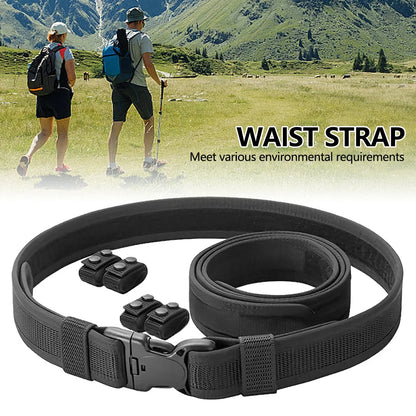 1Pc Tactical Waist Belt Magic Training Belt Thickened and Hardened Outer Waistband Belt for Men and Women Outdoor Sports