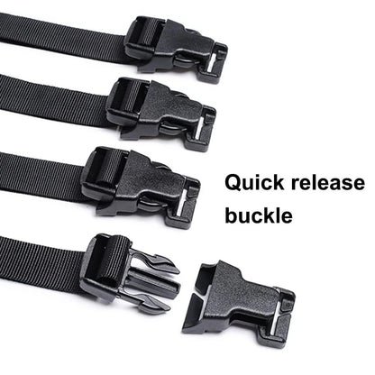 4PCS Tactical Rush Tier System Portable Molle Backpack Straps Fixing Band for Backpack Luggage Camping Hiking Mountaineering